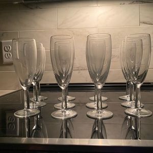 Short Stemmed champagne glasses